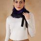 InWeave Women's Purple Black Fur Neckpiece - Swadesiicart