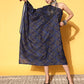 InWeave Women's Indigo Boota Print One Shoulder Kaftan Dress - Swadesiicart
