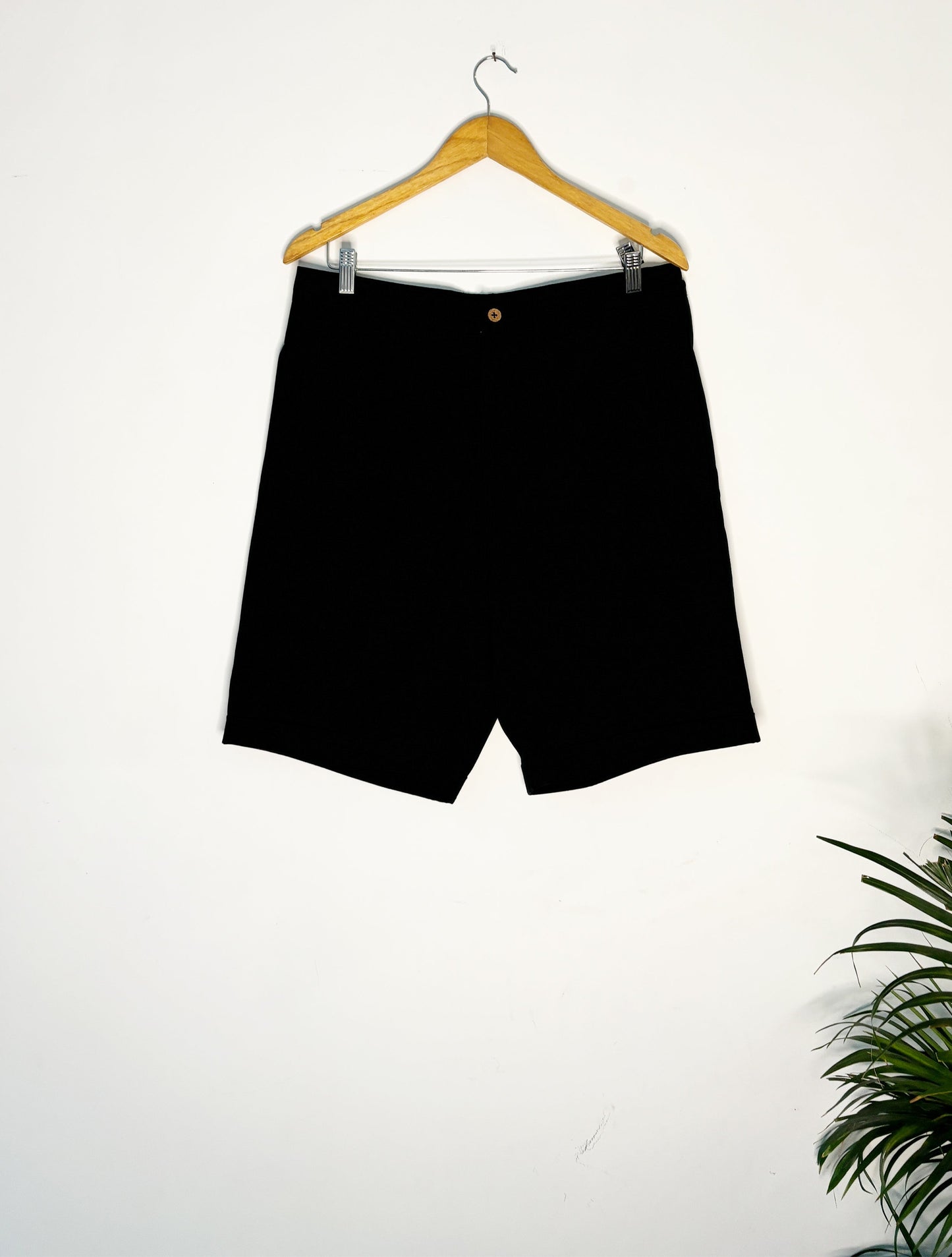 trueBrowns Black Men's Twill Shorts - Swadesiicart
