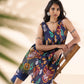 trueBrowns Purple Cotton Ikat Sleeveless Kurta Pant Set | Swadesiicart