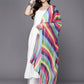 Ahalyaa Floral Printed High Slit Gotta Patti Pure Cotton Kurta With Palazzos & Dupatta | Swadesiicart