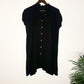 trueBrowns Black Slub Top | Swadesiicart