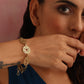 trueBrowns Brass Mandala Braclette - Swadesiicart