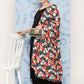 InWeave Women's Black Strappy Set With White Red Round Motif Dupatta - Swadesiicart