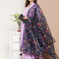 InWeave Women's Mauve Tiered Anarkali Kurta Set - Swadesiicart