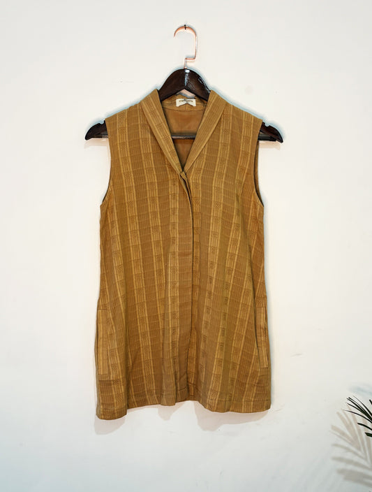 trueBrowns Beige Straight Co Ord Set - Swadesiicart