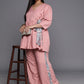 Ahalyaa Plus Size Ethnic Printed Wrap Tunic with Palazzos | Swadesiicart