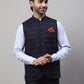 Even Apparels Men's Blue Nehru Jacket With Welt Pockets | Swadesiicart