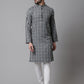 Even Apparels Multi Pure Cotton Kurta With Band Collar | Swadesiicart