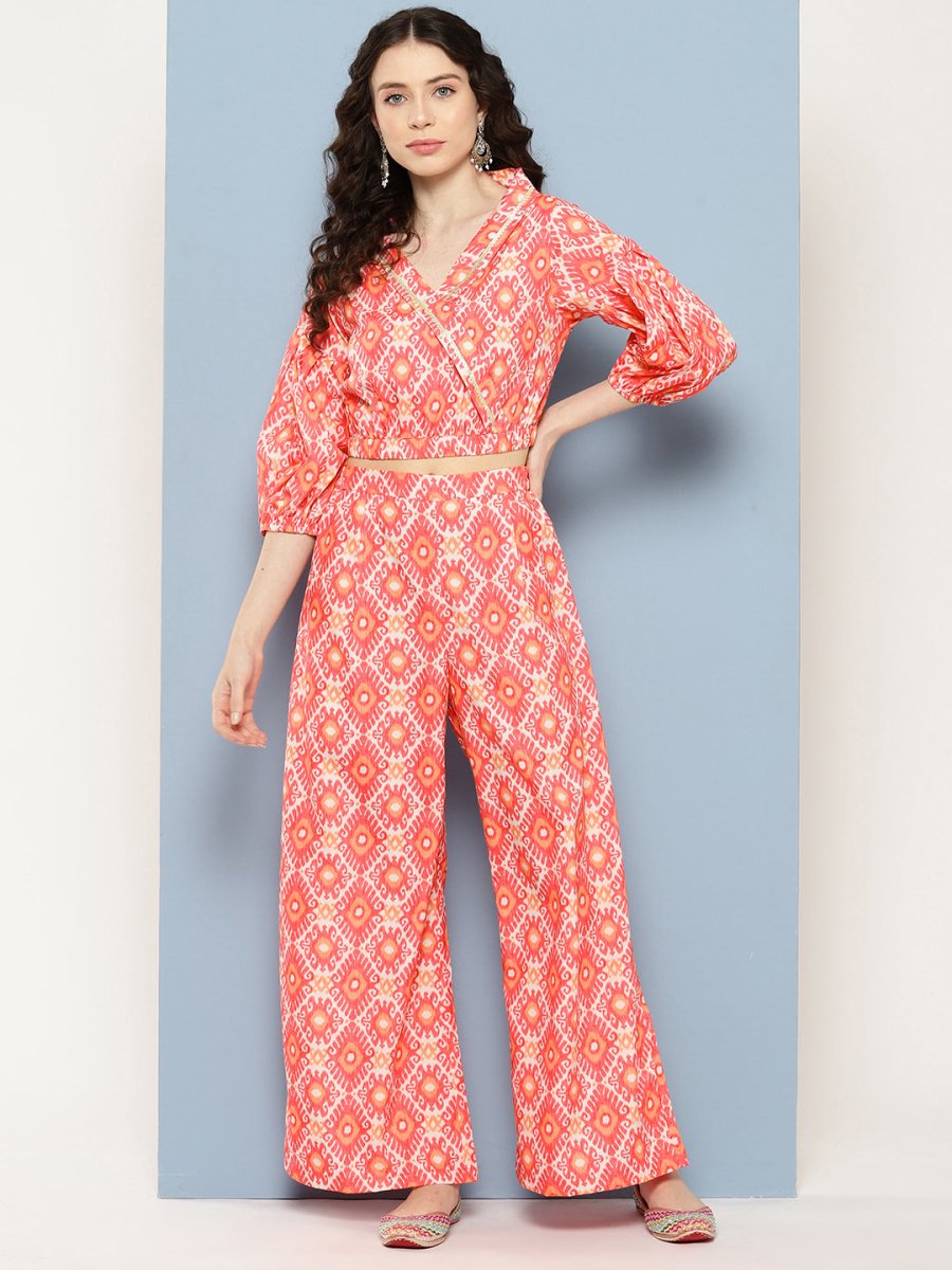 Ahalyaa Printed Ethnic Co-Ords - Swadesiicart