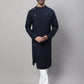 Even Apparels Blue Sherwani Kurta With Asymetrical Cut | Swadesiicart