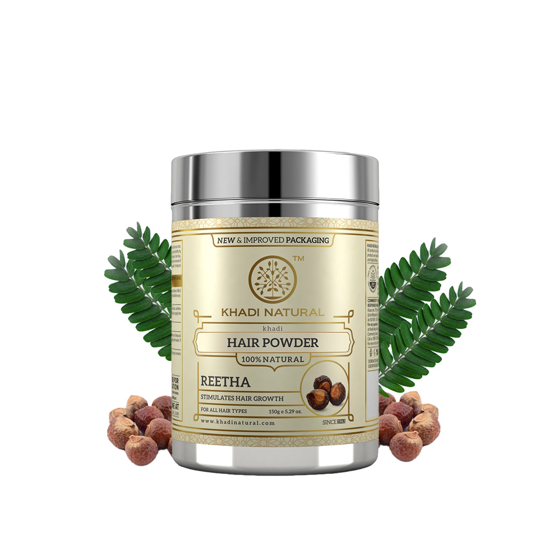 Khadi Natural Organic Reetha Powder For Hair Cleanser - 150gm