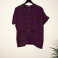 trueBrowns Purple Slub Top | Swadesiicart