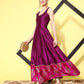 Ahalyaa Ethnic Motifs Printed Maxi Dress | Swadesiicart