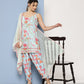 Ahalyaa Women Floral Printed Gotta Patti Kurti With Dhoti Pants & With Dupatta | Swadesiicart