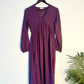 trueBrowns Purple Slub Dress | Swadesiicart