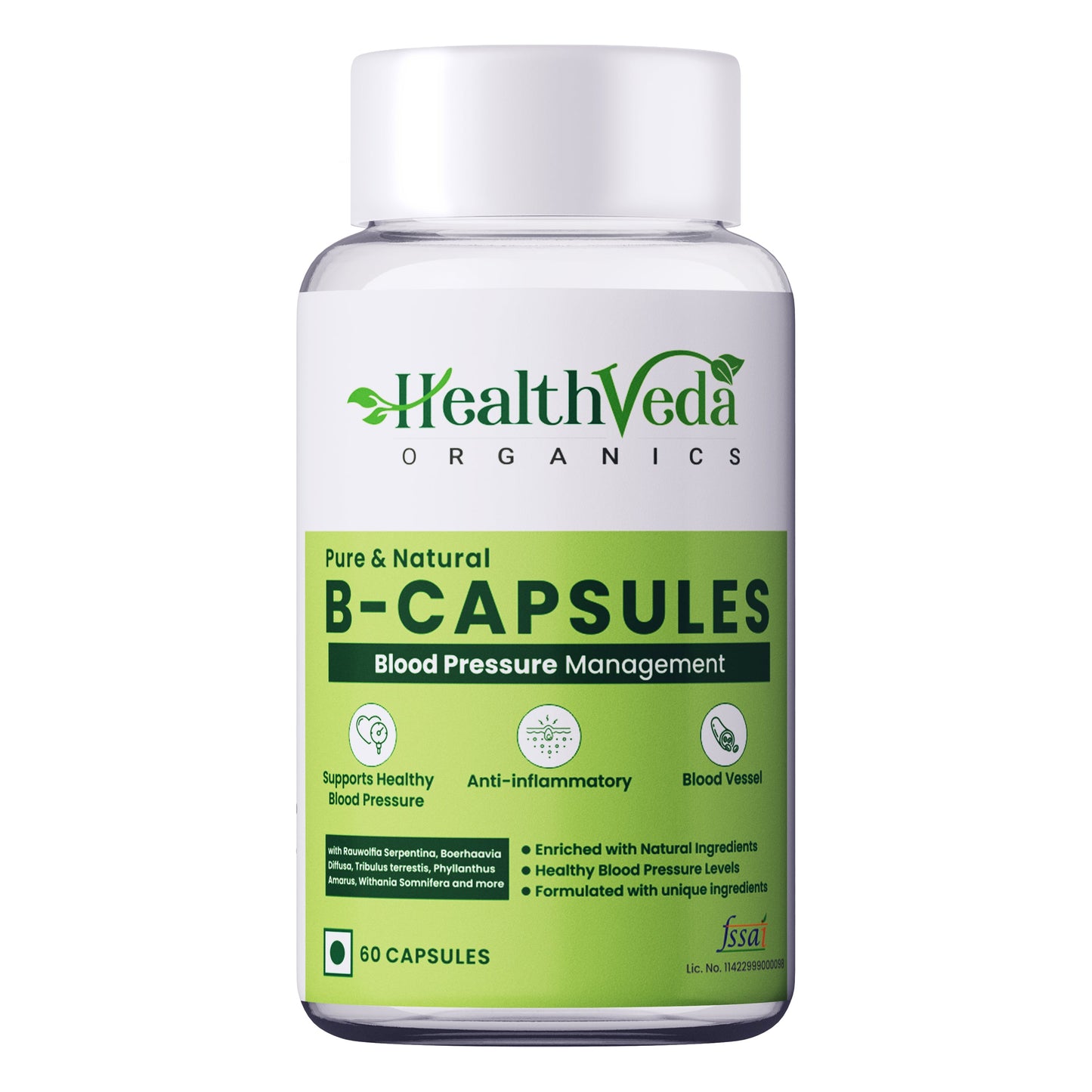 Health Veda Organics B Capsules | Swadesiicart
