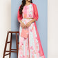 Ahalyaa Women Floral Printed Top with Palazzos & Shrug | Swadesiicart