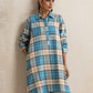 trueBrowns Beige Check Winter Top | Swadesiicart