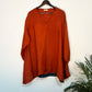 trueBrowns Orange Silk Straight Co Ord Set - Swadesiicart
