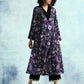 trueBrowns Black Printed Velvet Angrakha Jacket | Swadesiicart