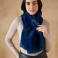 InWeave Women's Royal Blue Faux Fur Neck Warmer - Swadesiicart