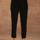 trueBrowns Black Velvet Pant | Swadesiicart