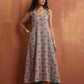 trueBrowns Off White Print Flared Anarkali Kurta Set | Swadesiicart