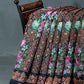 Shades of Navy Blue Colour Floral Design Semi Chanderi Saree By Gayathri Reddy Designer Studio | Swadesiicart