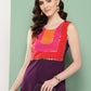 Ahalyaa Women Yoke Design Sequinned Crepe Kurta | Swadesiicart