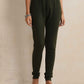 trueBrowns Green Woollen Leggings | Swadesiicart