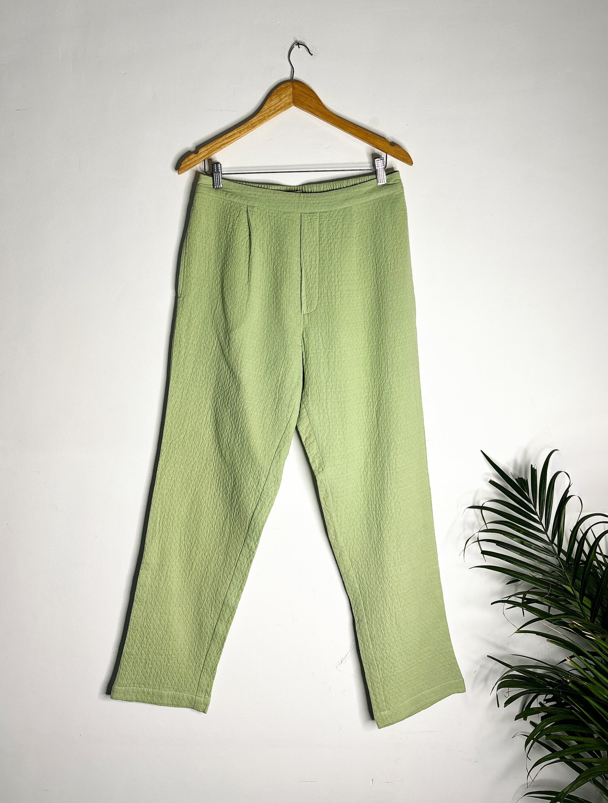 trueBrowns Green Cotton Men's Pant | Swadesiicart