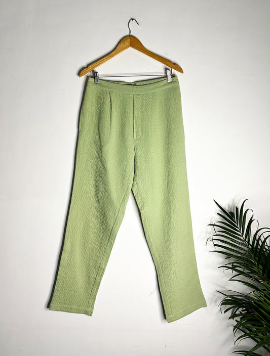 trueBrowns Green Cotton Men's Pant | Swadesiicart