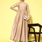 Ahalyaa Floral Embroidered A-Line Maxi Dress | Swadesiicart