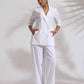 trueBrowns White Cotton Schiffli Jacket Co-ord Set - Swadesiicart