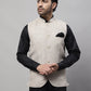 Even Apparels Men's Beige Nehru Jacket With Welt Pockets | Swadesiicart