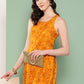 InWeave Women's Muatsrd Bandhej Print Raisa Back Detial Long Coords Set - Swadesiicart