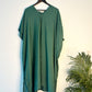 trueBrowns Green Slub Kurta | Swadesiicart