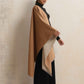 trueBrowns Brown Reversible Solid Woollen Stole | Swadesiicart