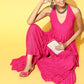 InWeave Fuchsia Backless Kurta Sharara Set - Swadesiicart