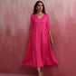 trueBrowns Modal Pink Dress | Swadesiicart