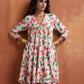 trueBrowns Off White Print Anarkali Kurta Co-ord Set - Swadesiicart