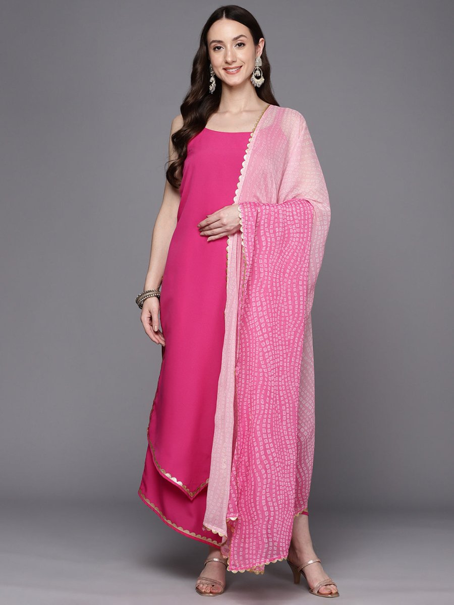 Ahalyaa Gotta Patti Kurta With Palazzos & Dupatta | Swadesiicart