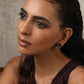trueBrowns Silver Gold Tone Stud Earrings | Swadesiicart