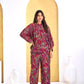 BulBul Mehzabin Red Co-Ord Set - Swadesiicart