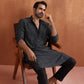 trueBrowns Men's Black Cotton Dobby Kurta | Swadesiicart