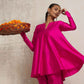 trueBrowns Pink Silk Co-ord Set - Swadesiicart