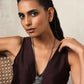 trueBrowns Silver Tone Pearl Drop Pendant Chain | Swadesiicart