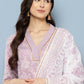 Ahalyaa Women Floral Printed Gotta Patti Pure Cotton Kurta with Trousers & With Dupatta | Swadesiicart