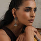 trueBrowns Silver Gold Tone Jhumka Earrings - Swadesiicart